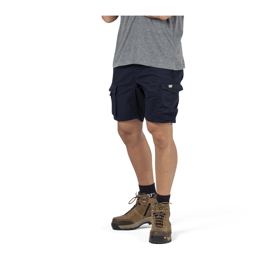 Caterpillar Diesel Philippines - Mens Work Shorts - Navy 41578MCOB